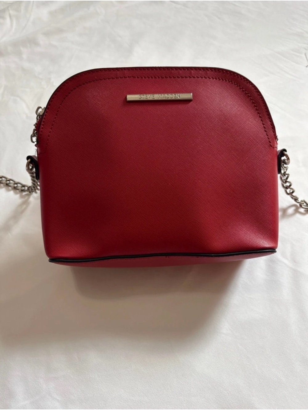 Steve Madden Red Mini Crossbody with Chain Strap